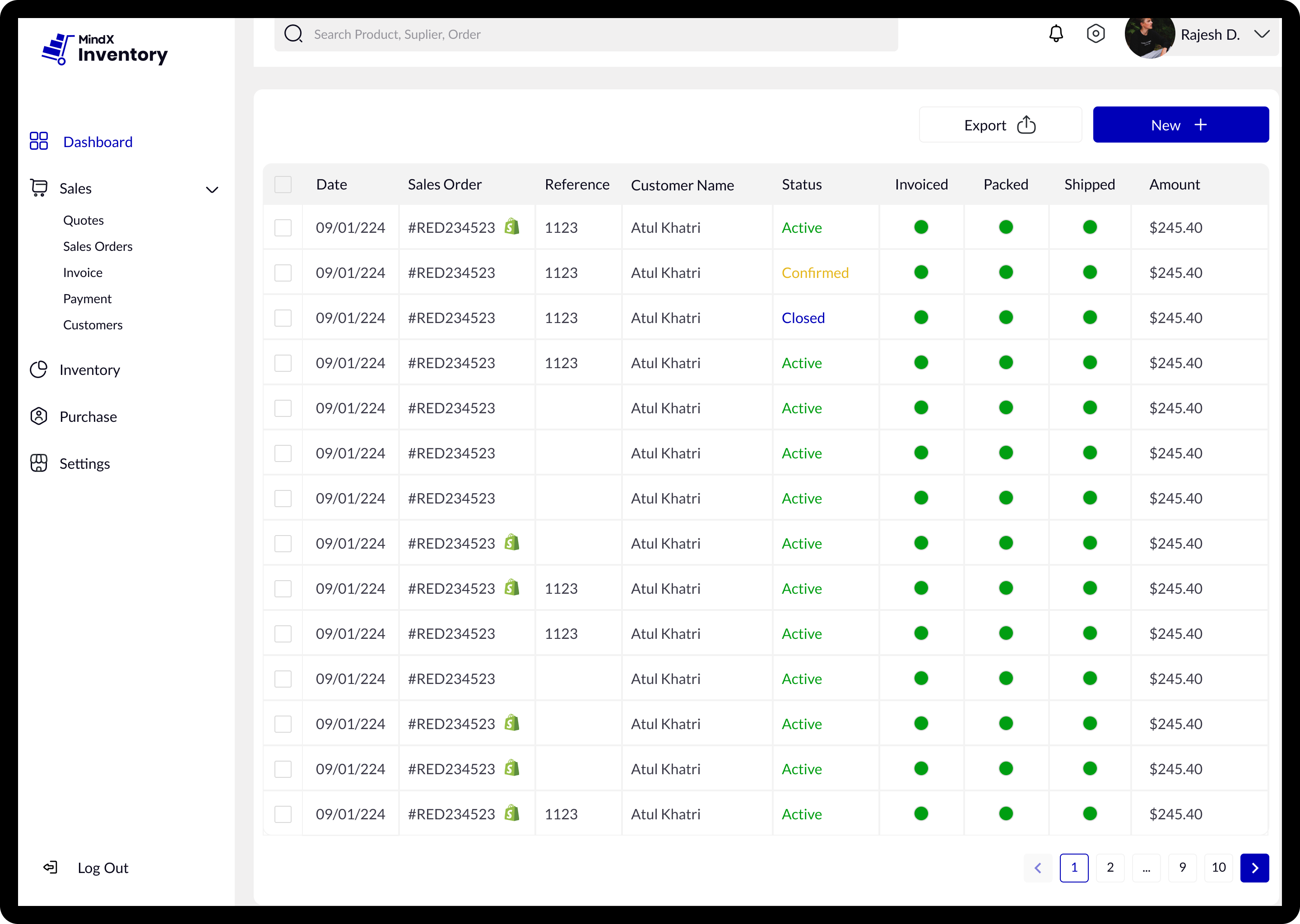 Sales Order management